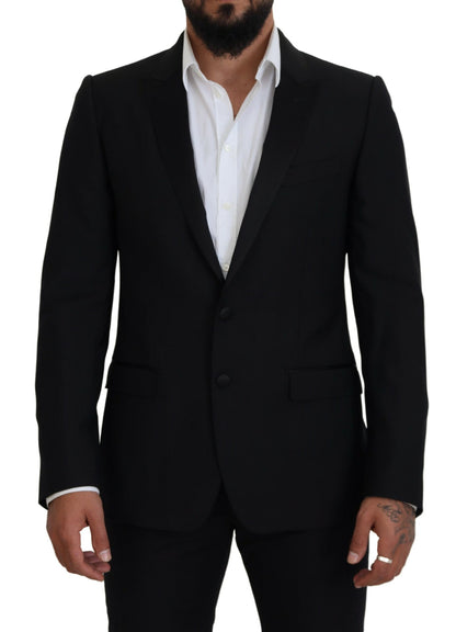 Dolce & Gabbana Elegant Martini Black Formal Blazer Dolce & Gabbana