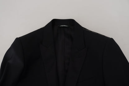 Dolce & Gabbana Elegant Martini Black Formal Blazer Dolce & Gabbana