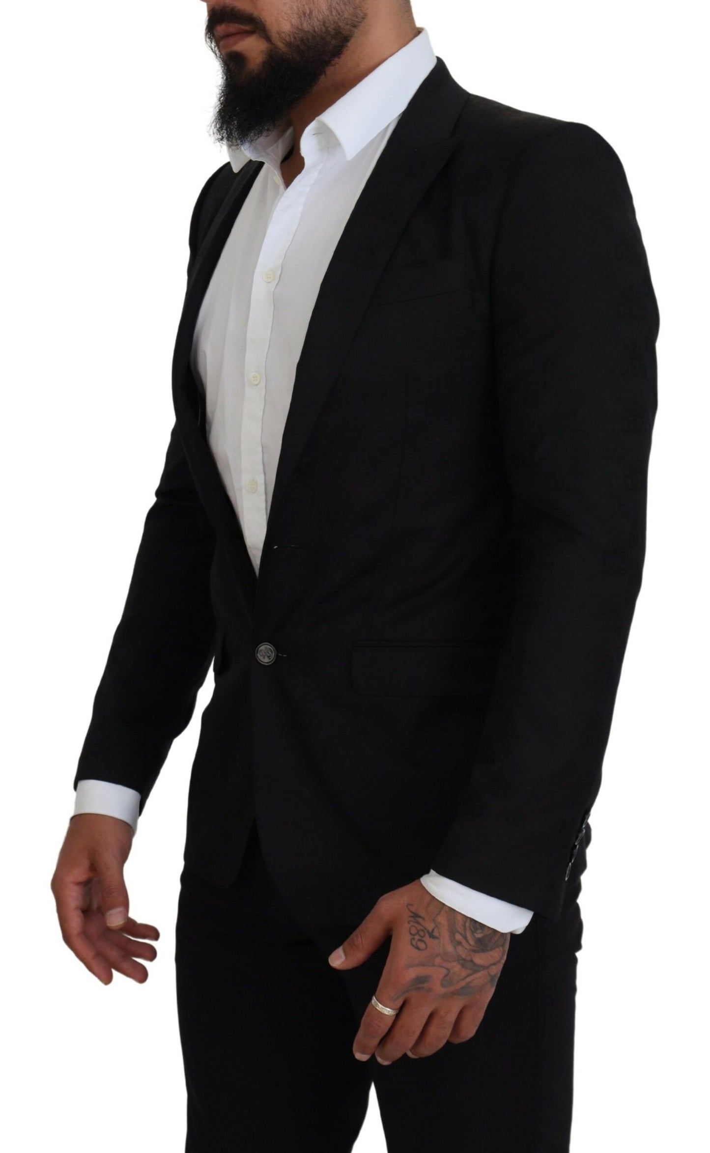 Dolce & Gabbana Elegant Martini Style Black Formal Blazer Dolce & Gabbana