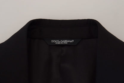 Dolce & Gabbana Elegant Martini Style Black Formal Blazer Dolce & Gabbana