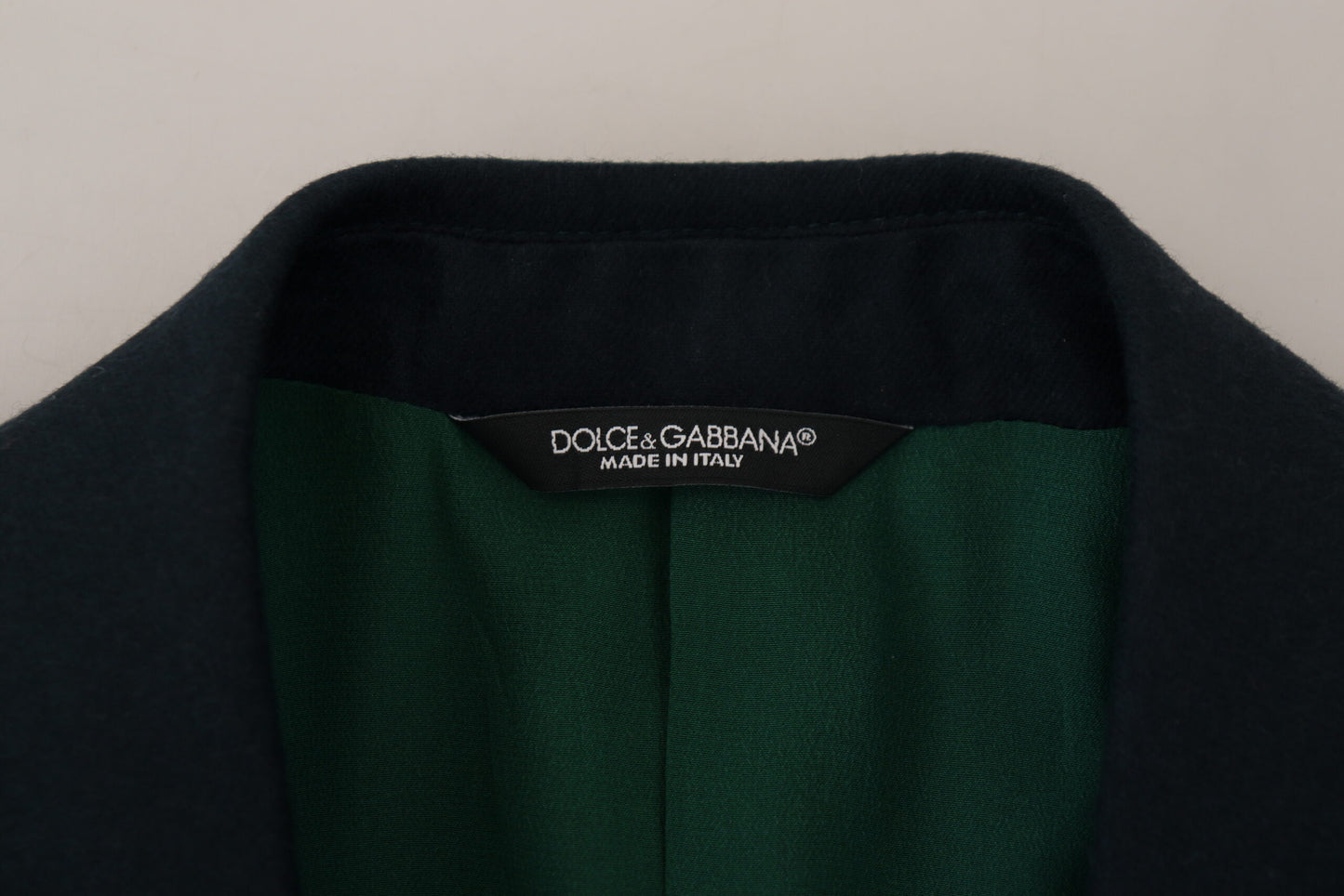 Dolce & Gabbana Elegant Cashmere-Silk Blend Blue Blazer Dolce & Gabbana