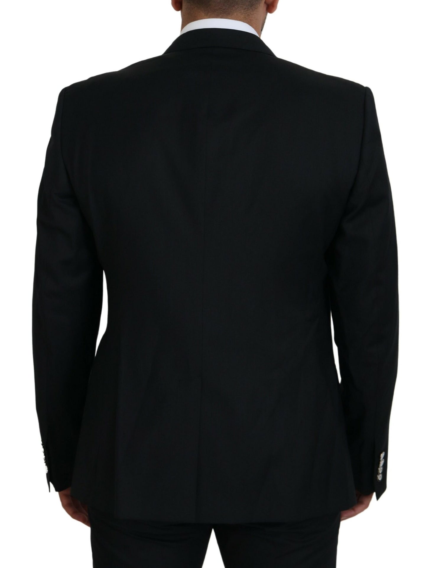 Dolce & Gabbana Elegant Black Martini Wool Blazer Dolce & Gabbana