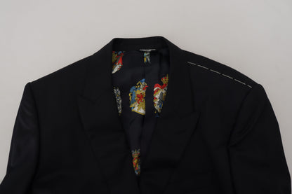 Dolce & Gabbana Elegant Black Martini Wool Blazer Dolce & Gabbana