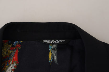 Dolce & Gabbana Elegant Black Martini Wool Blazer Dolce & Gabbana