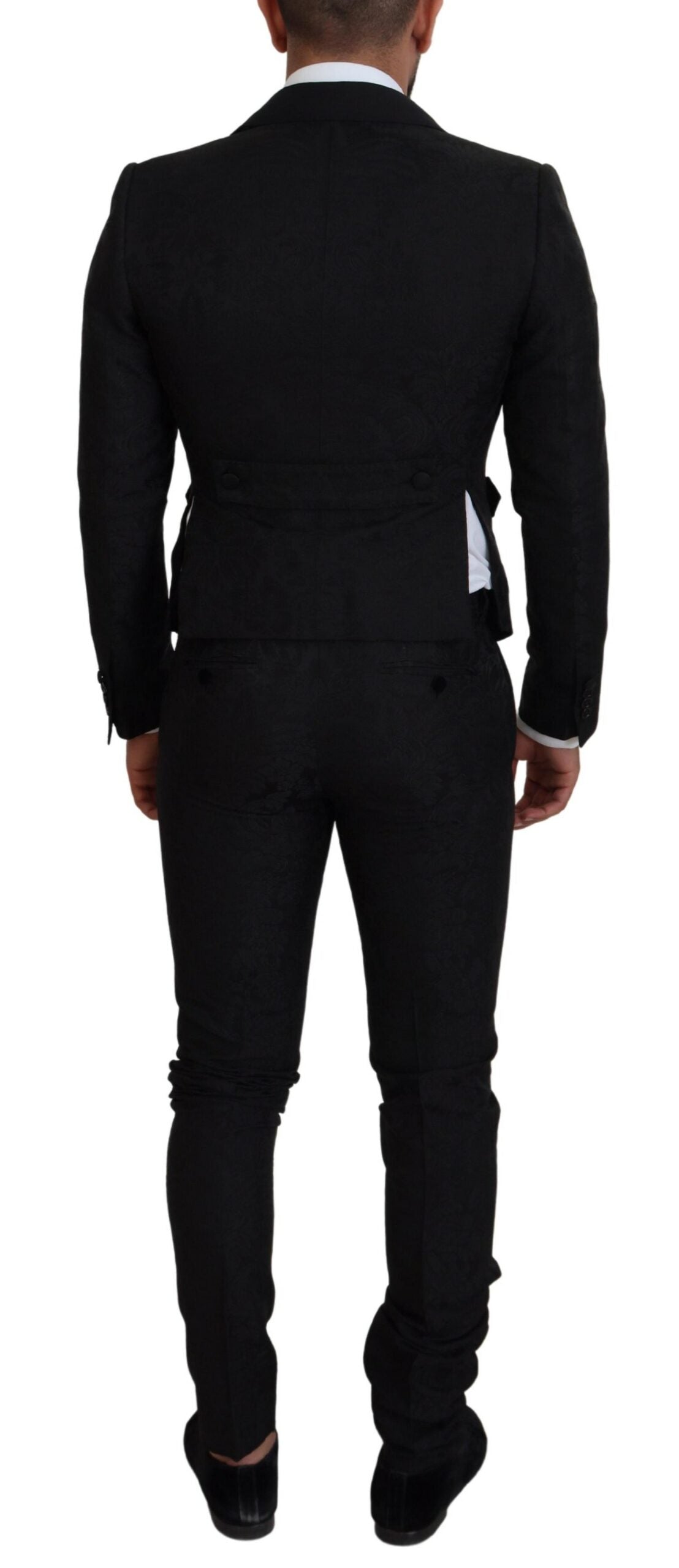 Dolce & Gabbana Elegant Black Martini Suit for the Modern Man Dolce & Gabbana