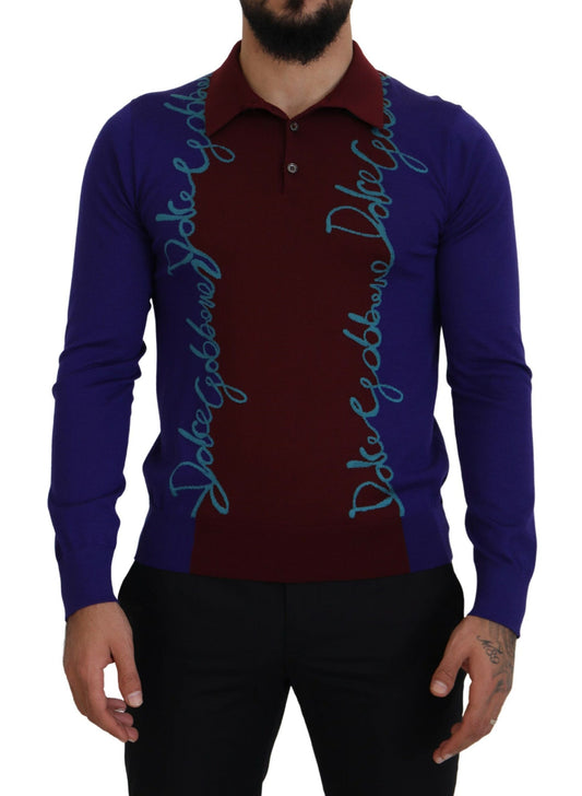 Dolce & Gabbana Multicolor Virgin Wool Silk Pullover Sweater Dolce & Gabbana