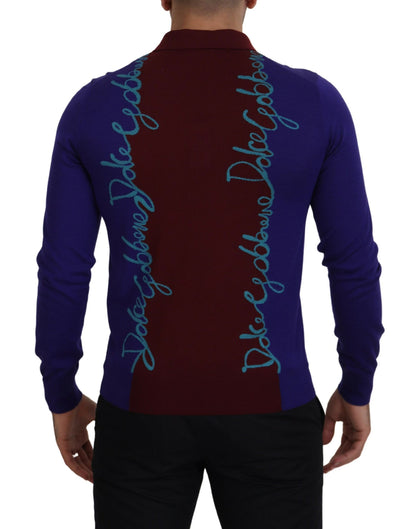 Dolce & Gabbana Multicolor Virgin Wool Silk Pullover Sweater Dolce & Gabbana