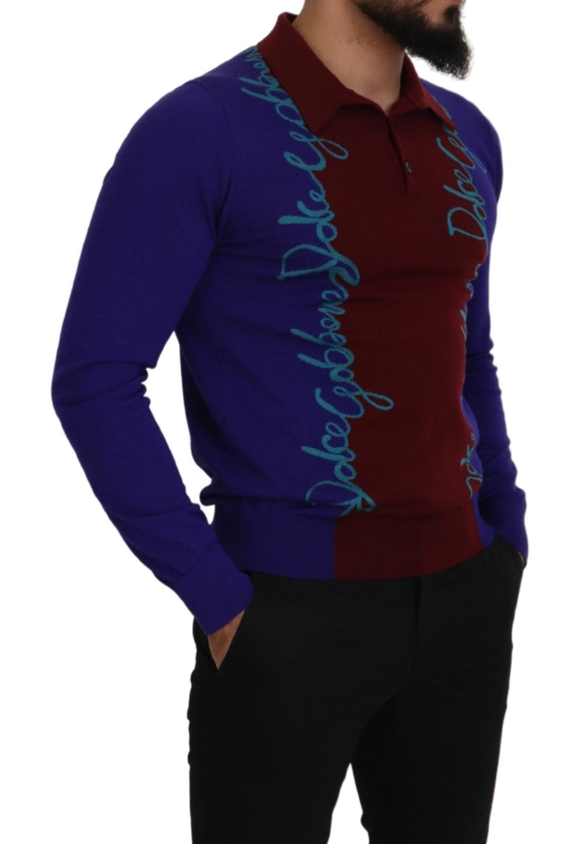 Dolce & Gabbana Multicolor Virgin Wool Silk Pullover Sweater Dolce & Gabbana