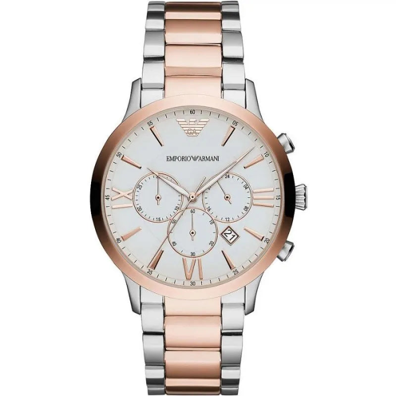 Emporio Armani Elegant Two-Tone Timepiece for Men Emporio Armani