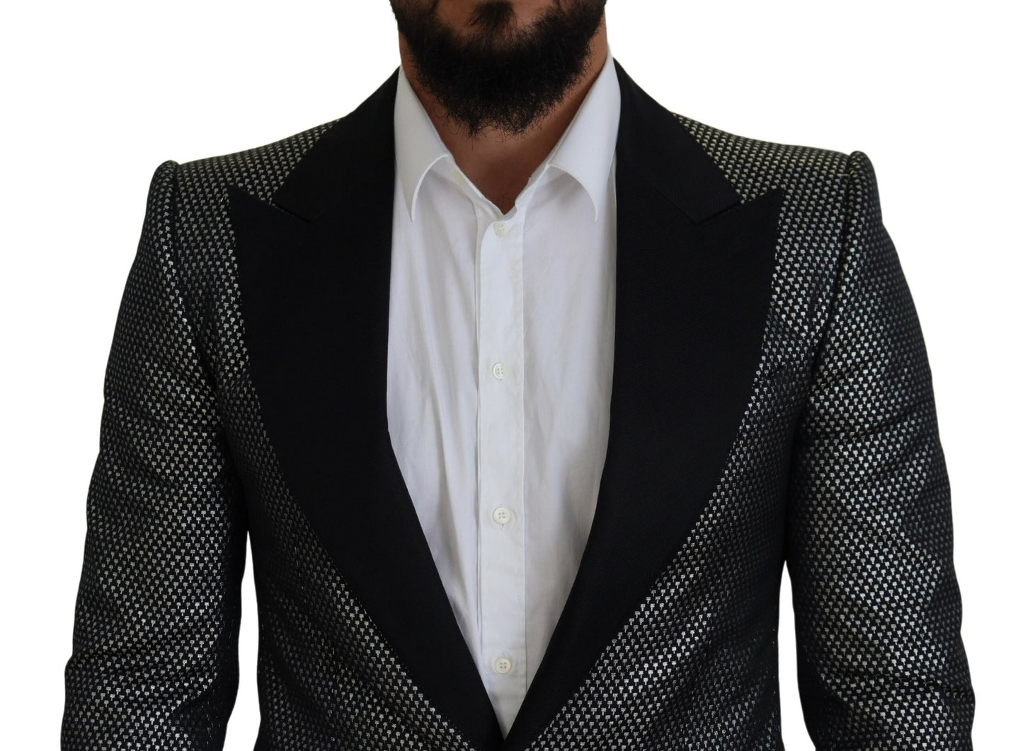 Dolce & Gabbana Elegant Jacquard Single Breasted Blazer Dolce & Gabbana