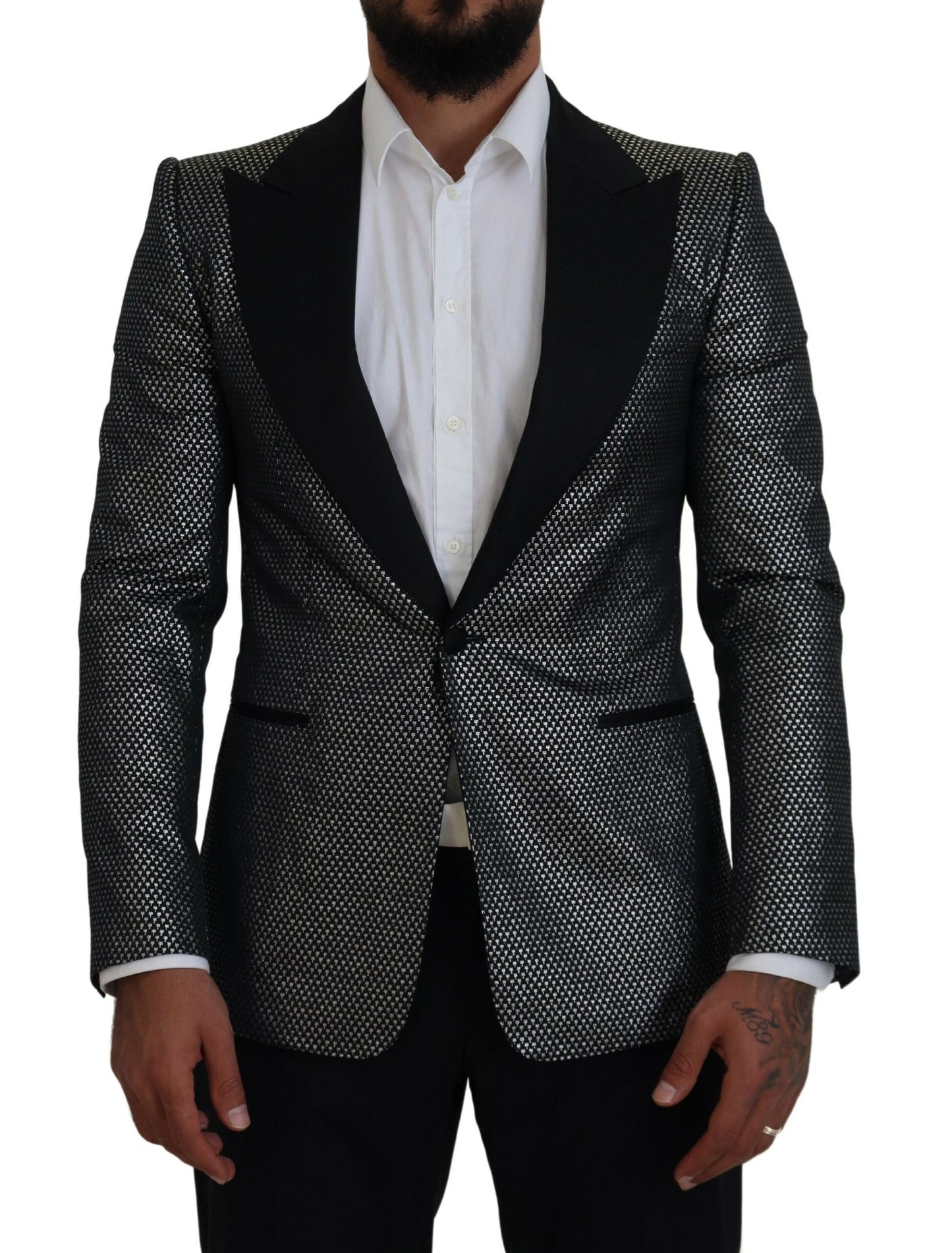 Dolce & Gabbana Elegant Jacquard Single Breasted Blazer Dolce & Gabbana