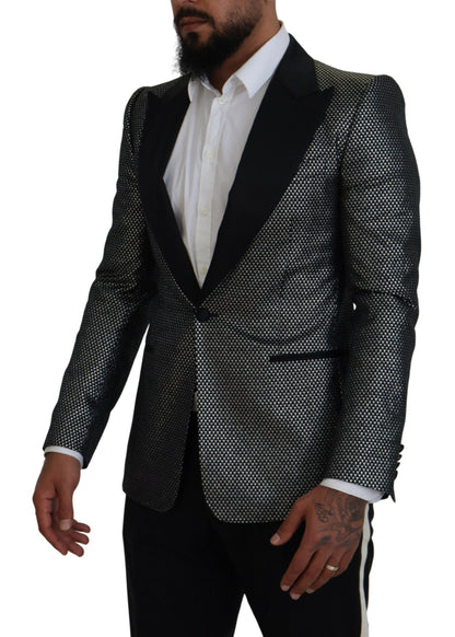 Dolce & Gabbana Elegant Jacquard Single Breasted Blazer Dolce & Gabbana