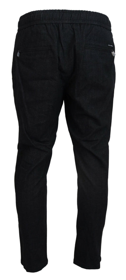 Dolce & Gabbana Elegant Tapered Blue Denim Pants Dolce & Gabbana