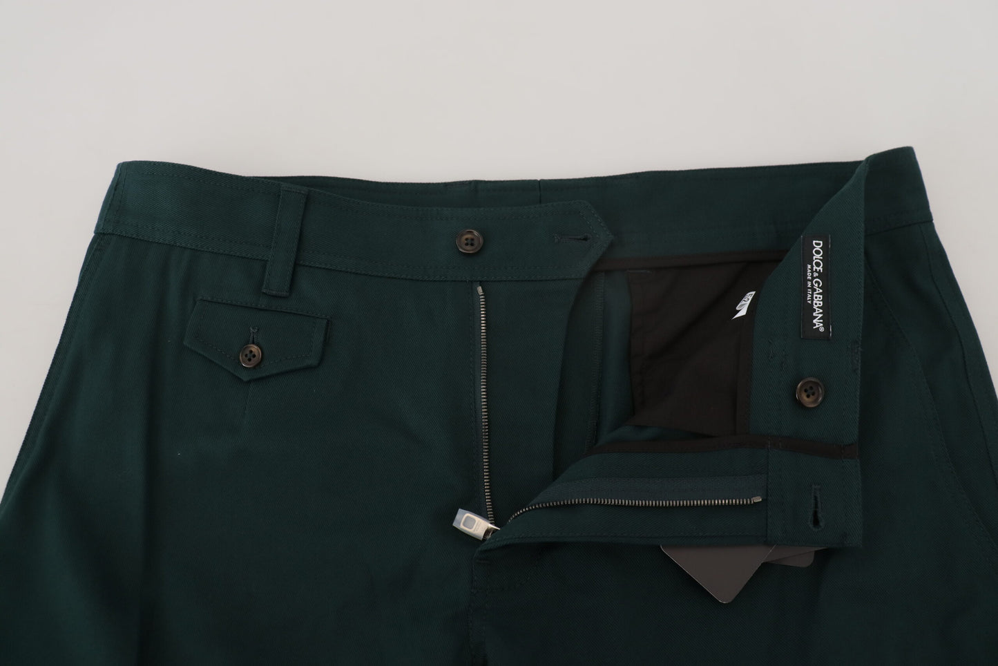 Dolce & Gabbana Elegant Green Slim Fit Cargo Jeans Dolce & Gabbana