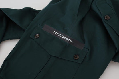 Dolce & Gabbana Elegant Green Slim Fit Cargo Jeans Dolce & Gabbana