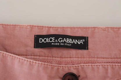 Dolce & Gabbana Exquisite Pink Chino Shorts for Men Dolce & Gabbana