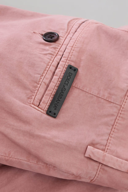 Dolce & Gabbana Exquisite Pink Chino Shorts for Men Dolce & Gabbana