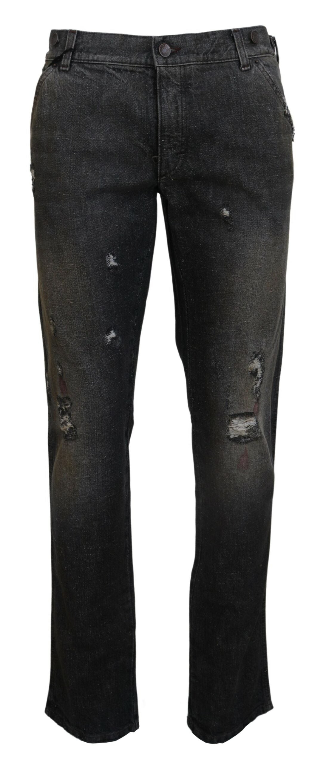 Dolce & Gabbana Exquisite Gray Denim Pants for the Modern Gentleman Dolce & Gabbana