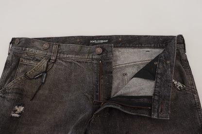 Dolce & Gabbana Exquisite Gray Denim Pants for the Modern Gentleman Dolce & Gabbana