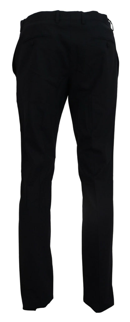 Dolce & Gabbana Elegant Slim Fit Dress Pants in Blue Dolce & Gabbana