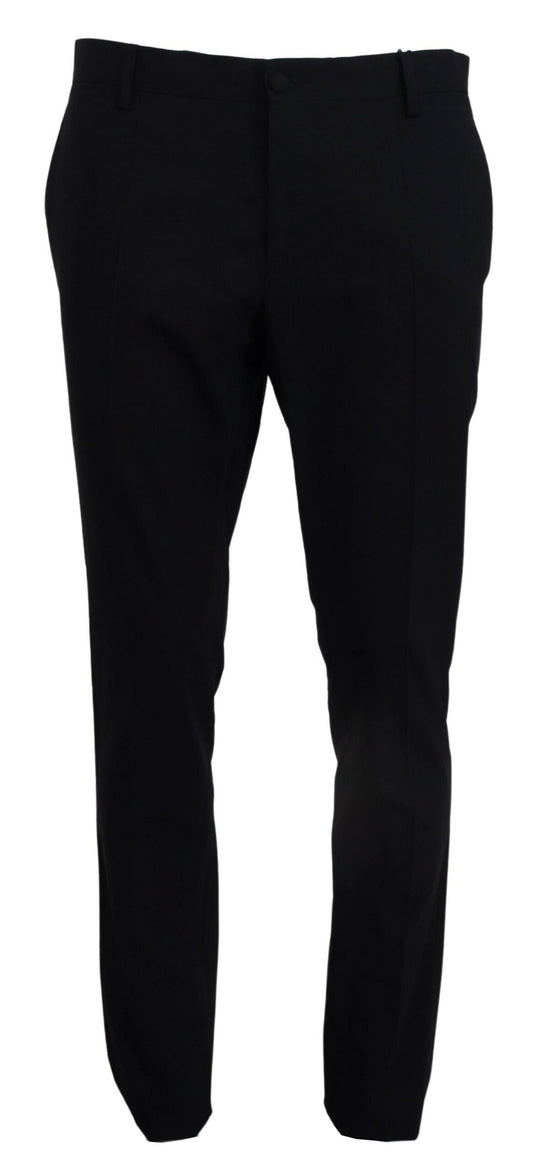 Dolce & Gabbana Elegant Slim Fit Dress Pants in Blue Dolce & Gabbana