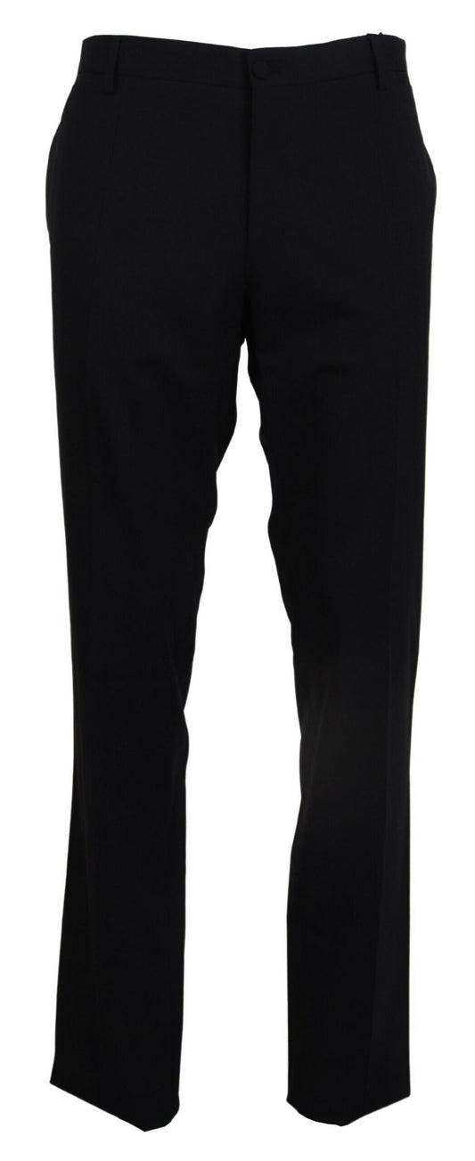 Dolce & Gabbana Elegant Slim Fit Wool Blend Trousers Dolce & Gabbana