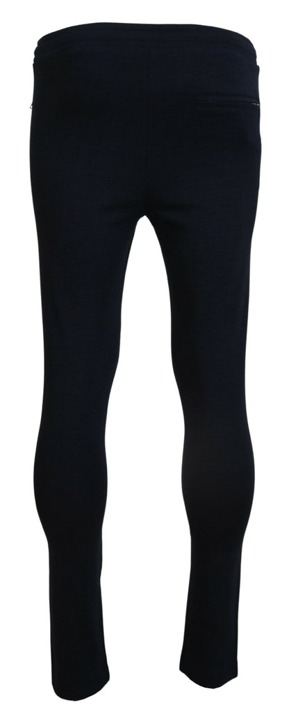 Dolce & Gabbana Elegant Blue Casual Track Sweatpants Dolce & Gabbana