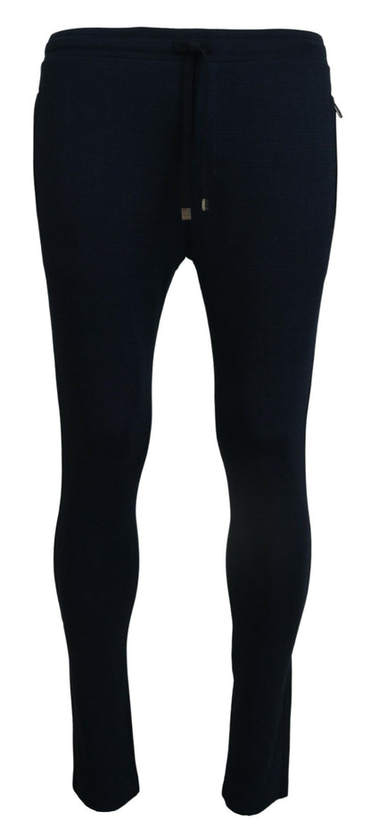 Dolce & Gabbana Elegant Blue Casual Track Sweatpants Dolce & Gabbana