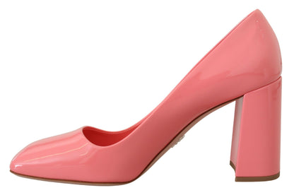 Prada Elegant Square Toe Pink Heels Prada