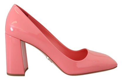 Prada Elegant Square Toe Pink Heels Prada