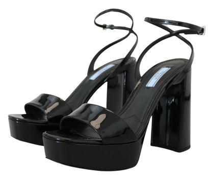 Prada Elevate Your Elegance with Glossy Black Heels Prada