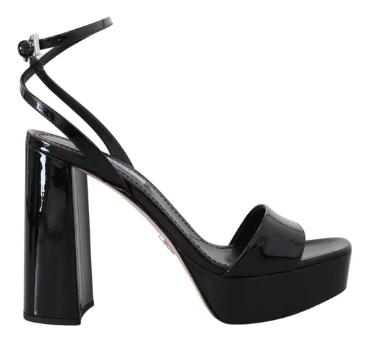 Prada Elevate Your Elegance with Glossy Black Heels Prada