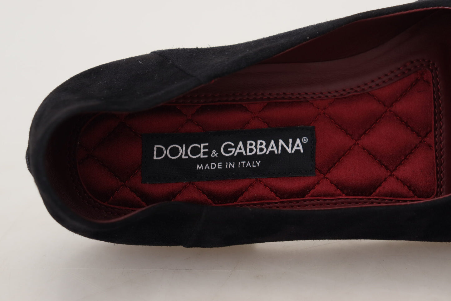 Dolce & Gabbana Black Gold Crystal Sequined Loafers Dolce & Gabbana