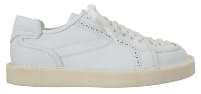 Dolce & Gabbana Elegant White Low Top Oxford Sneakers Dolce & Gabbana