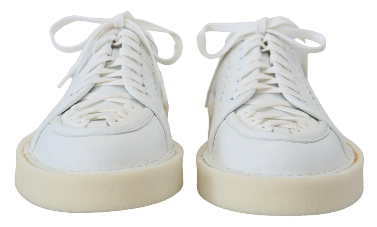 Dolce & Gabbana Elegant White Low Top Oxford Sneakers Dolce & Gabbana