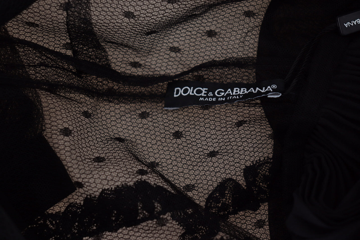 Dolce & Gabbana Elegant Lace Detailed A-Line Mini Dress Dolce & Gabbana