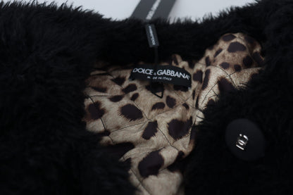 Dolce & Gabbana Elegant Black Cashmere Blend Overcoat Jacket Dolce & Gabbana