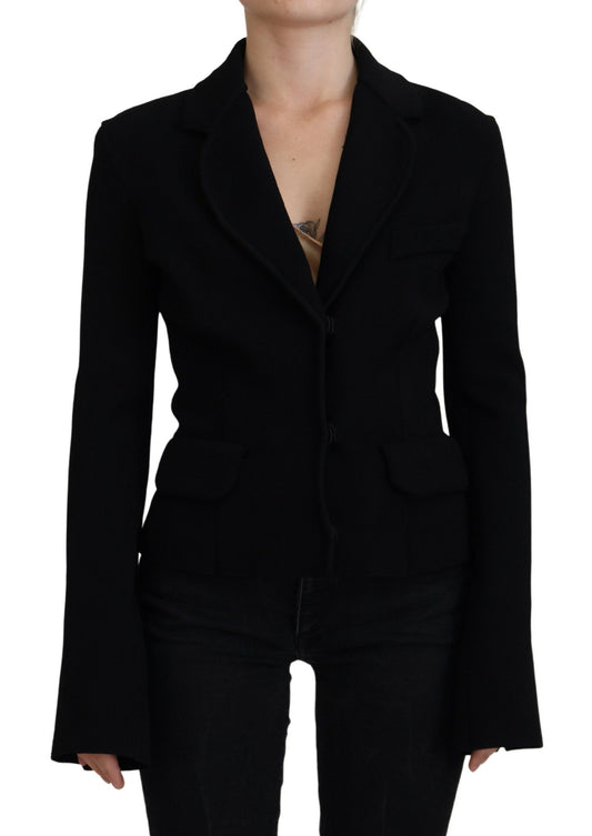 Dolce & Gabbana Elegant Black Long Sleeve Jacket Dolce & Gabbana