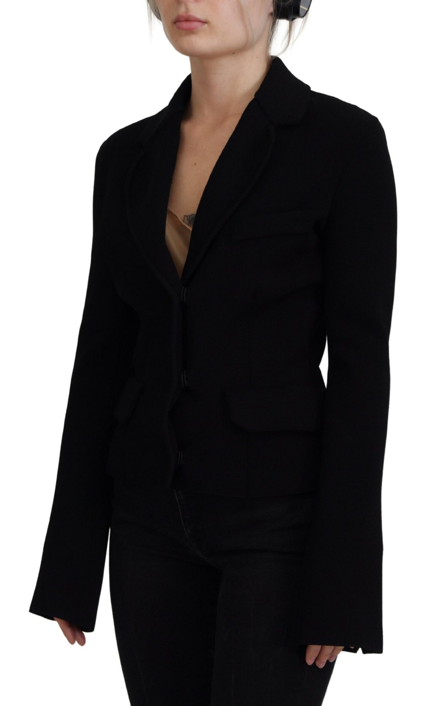 Dolce & Gabbana Elegant Black Long Sleeve Jacket Dolce & Gabbana