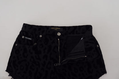 Dolce & Gabbana Elegant High Waist Denim Hot Pants Shorts Dolce & Gabbana