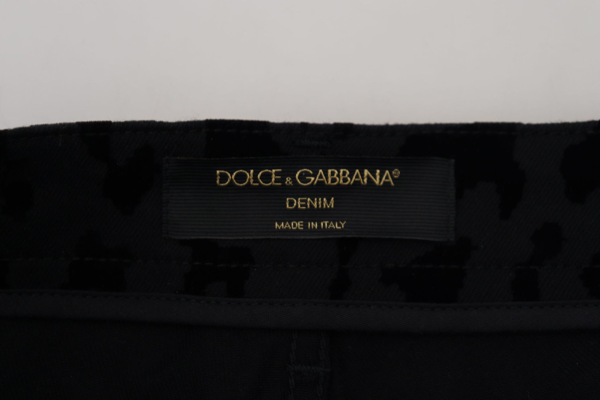 Dolce এবং Gabbana মার্জিত উচ্চ কোমর ডেনিম হট প্যান্ট শর্টস