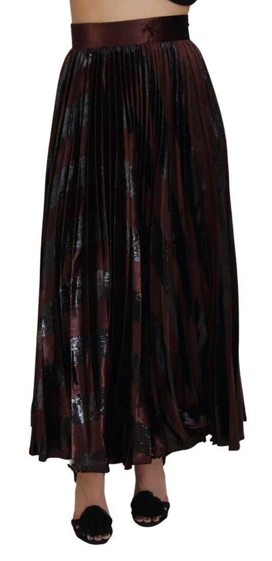 Dolce & Gabbana Elegant High Waist A-Line Maxi Skirt Dolce & Gabbana