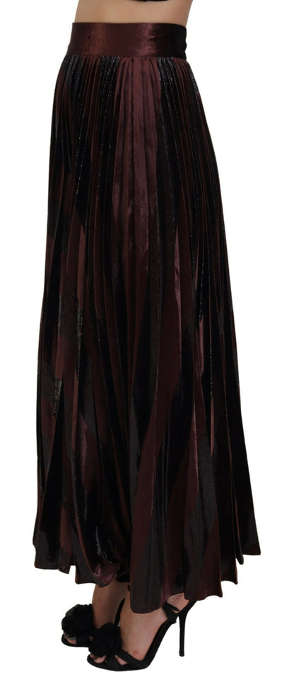 Dolce & Gabbana Elegant High Waist A-Line Maxi Skirt Dolce & Gabbana