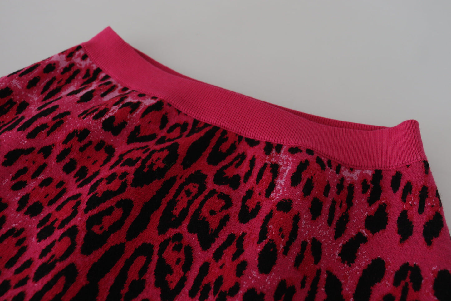 Dolce & Gabbana Chic High Waist Pink Leopard Mini Skirt Dolce & Gabbana