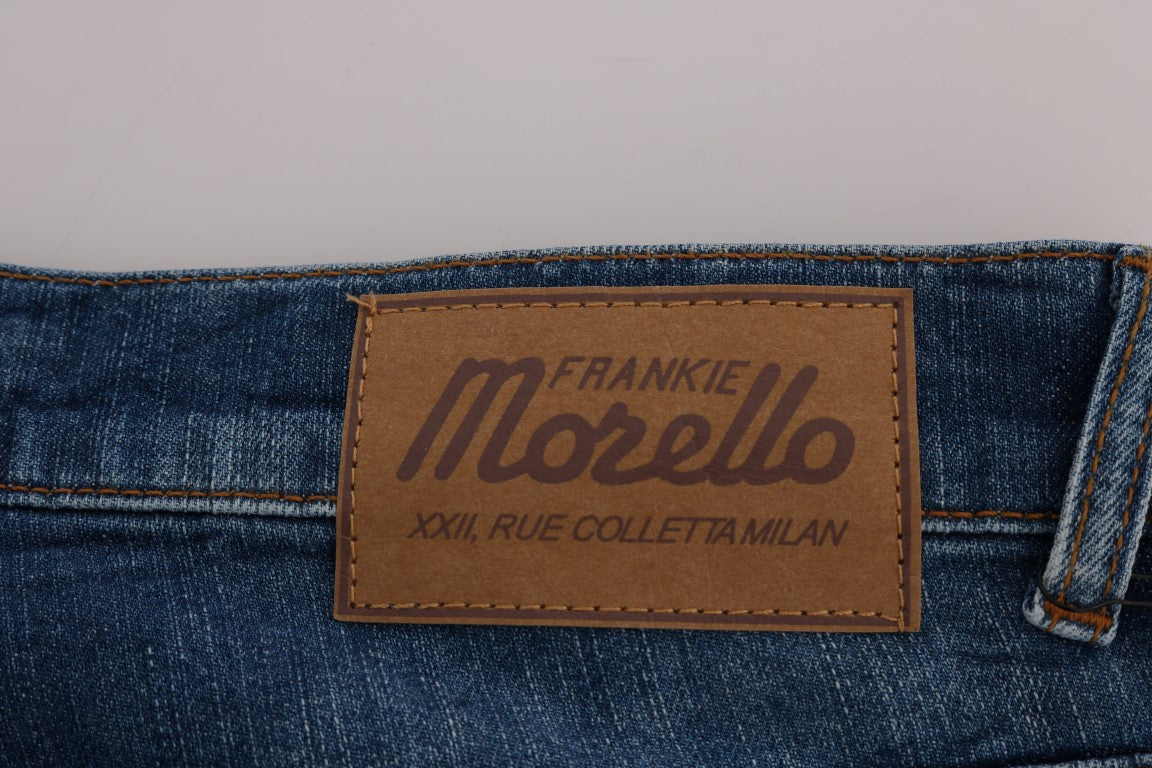 Frankie Morello Chic Slim Fit Blue Wash Jeans Frankie Morello