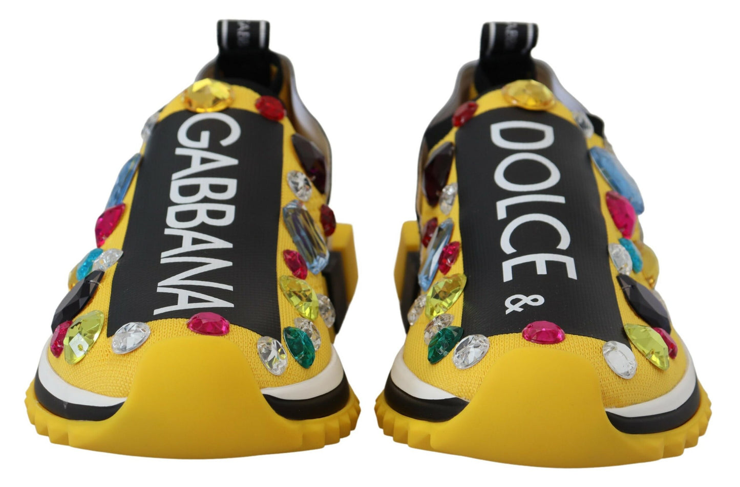 Dolce & Gabbana Exquisite Yellow Techno Fabric Sneakers Dolce & Gabbana