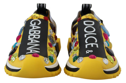 Dolce & Gabbana Exquisite Yellow Techno Fabric Sneakers Dolce & Gabbana