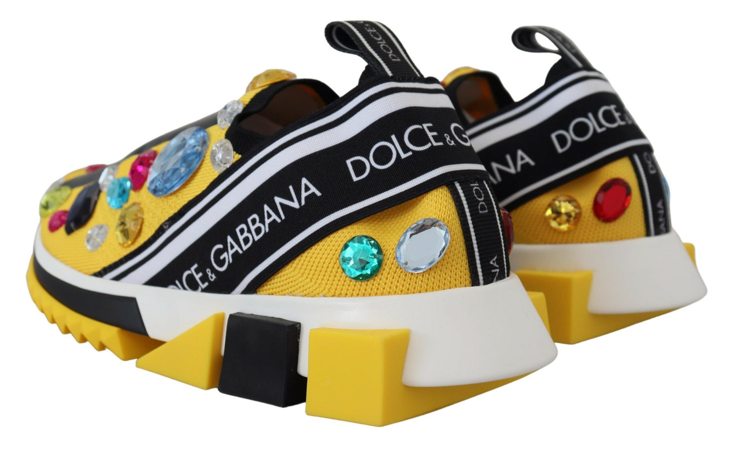 Dolce & Gabbana Exquisite Yellow Techno Fabric Sneakers Dolce & Gabbana