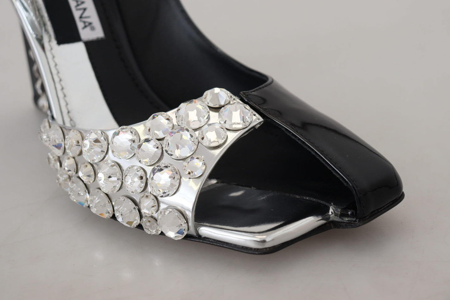 Dolce & Gabbana Elegant Crystals Embellished Leather Pumps Dolce & Gabbana