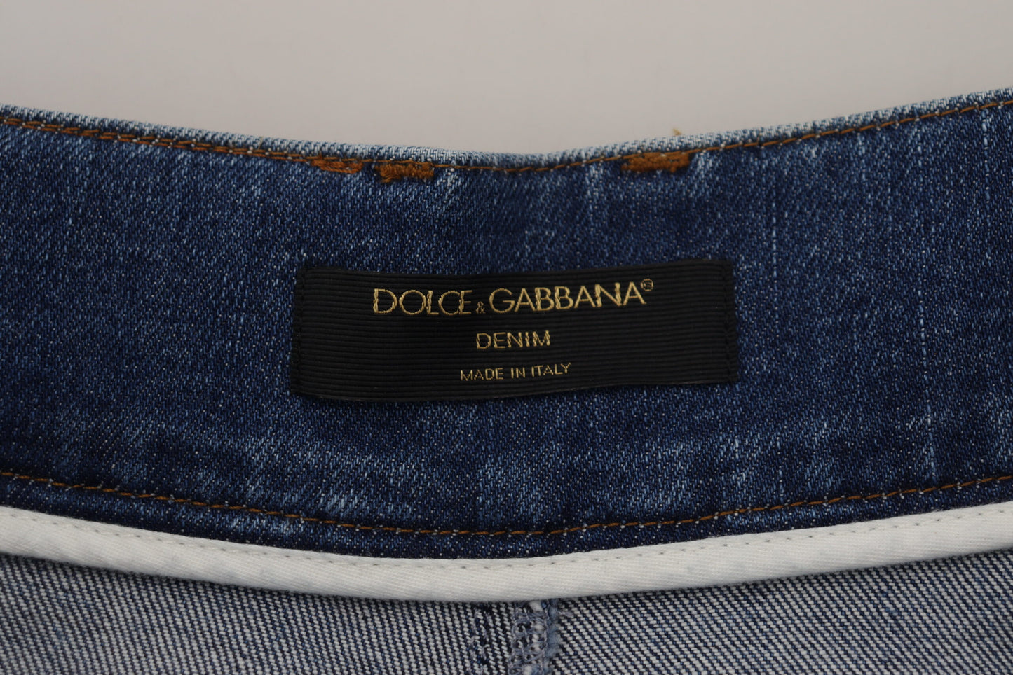 Dolce & Gabbana Elegant High Waist Blue Jeans Dolce & Gabbana